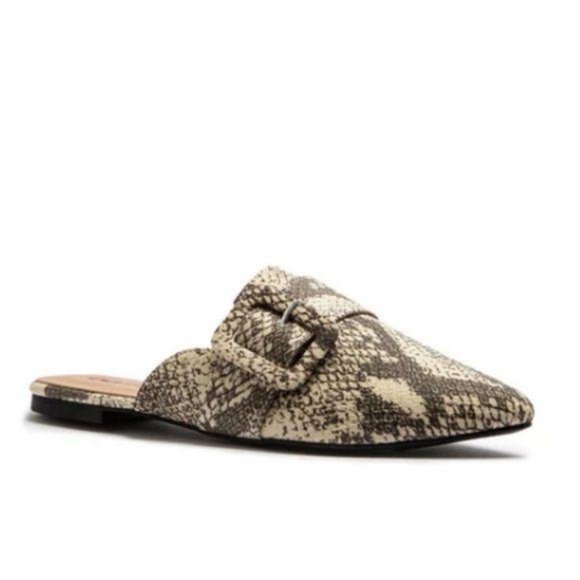 Faux Suede Buckle Mule in Merlot - Picture 7 of 7